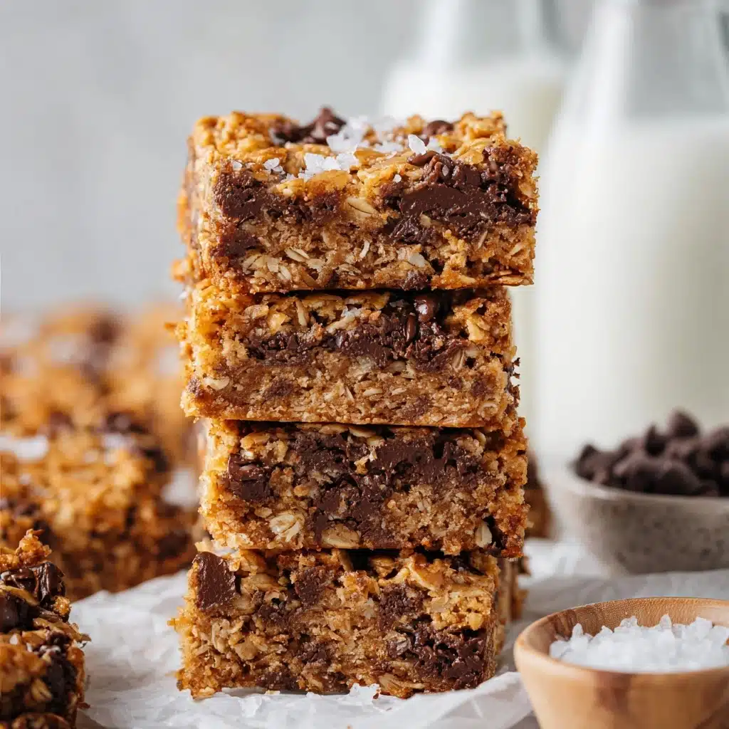 Healthy Chocolate Chip Oatmeal Bars Recipe - Recipe Image