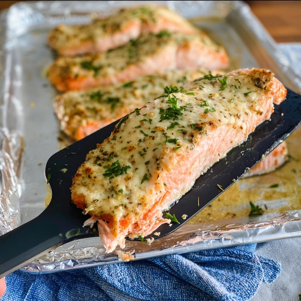 Roasted Salmon Caesar Recipe - Recipe Image