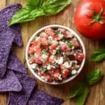 Red, White, & Basil Dip Recipe