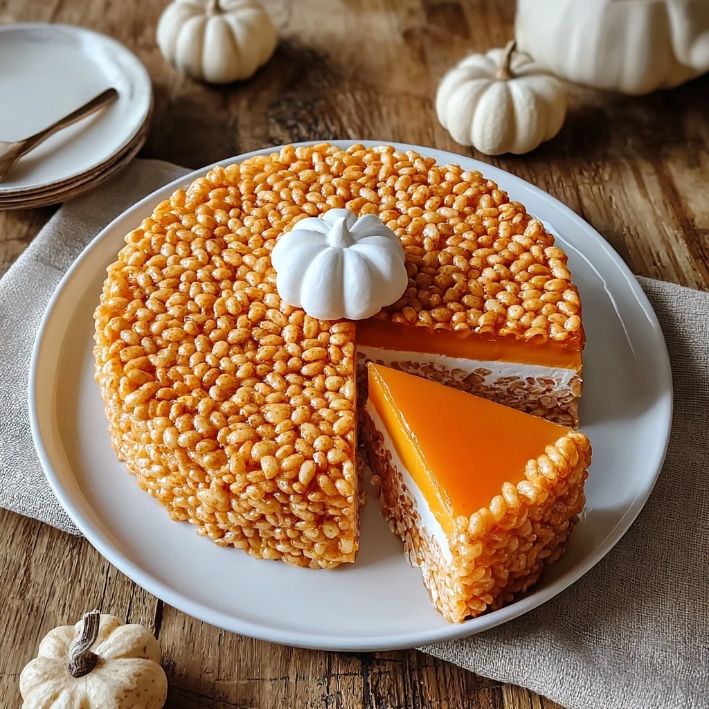 Pumpkin Pie Rice Krispies Treats: A Fun Fall Delight Recipe - Recipe Image