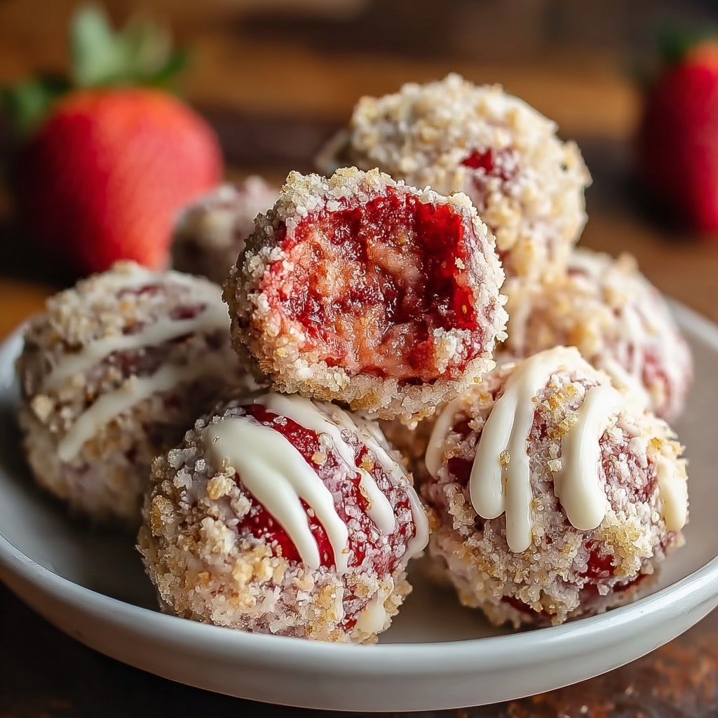 Strawberry Cheesecake Protein Balls Recipe - Recipe Image