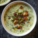 e Cheese Soup with Brown Butter Croutons Recipe