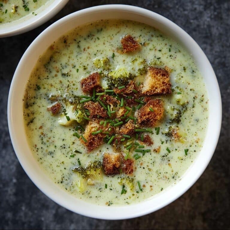 e Cheese Soup with Brown Butter Croutons Recipe