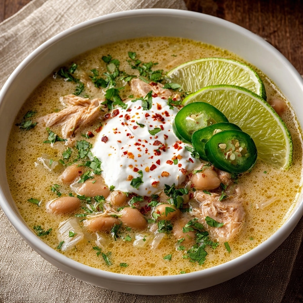 Creamy White Chicken Chili Recipe - Recipe Image