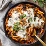 Mushroom and Spinach Pasta Bake Recipe