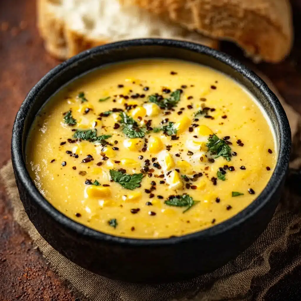 Hearty Cheddar Garlic Herb Potato Soup Recipe - Recipe Image