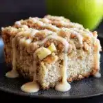 Apple Crumb Cake with Cinnamon Apple Drizzle Recipe