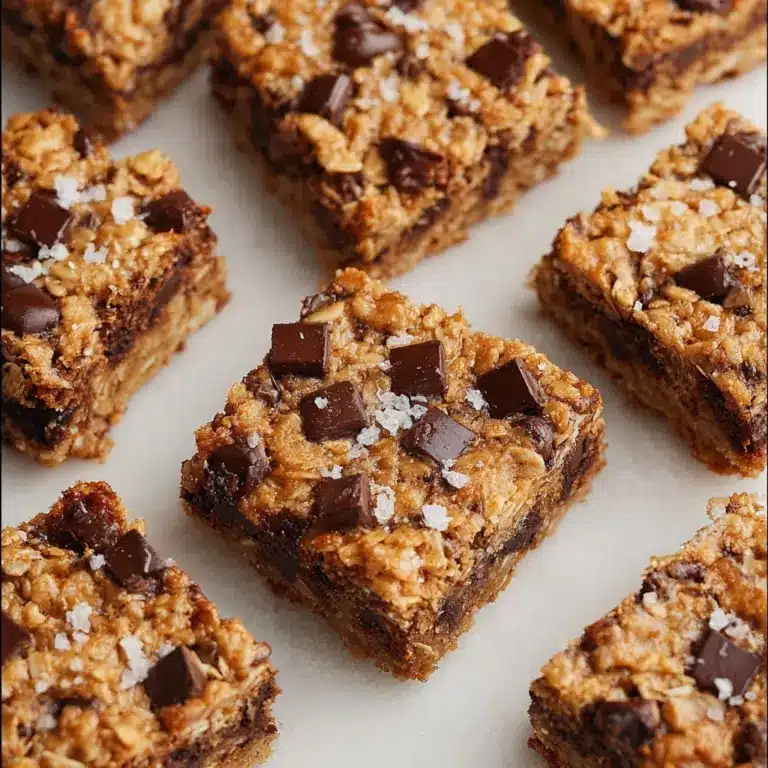 Healthy Chocolate Chip Oatmeal Bars Recipe
