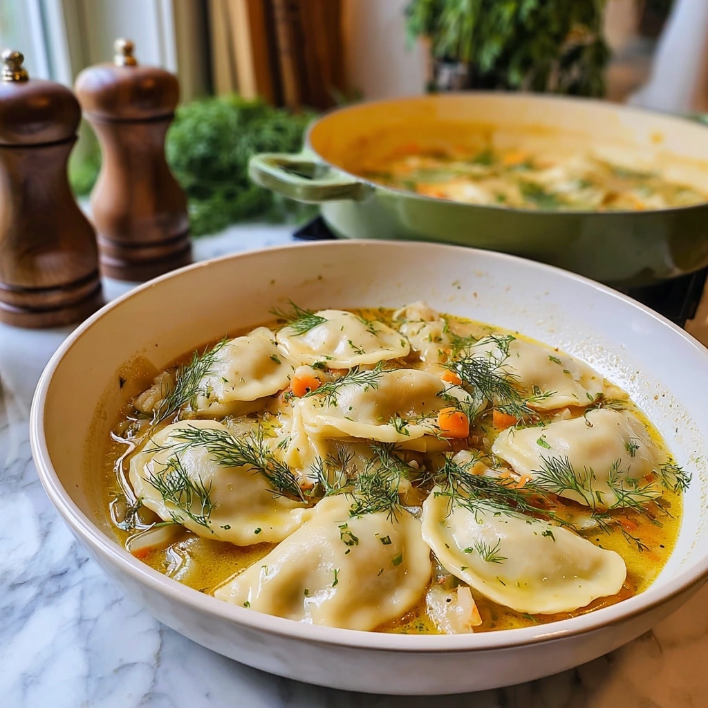 Pierogi Dill Soup Recipe - Recipe Image