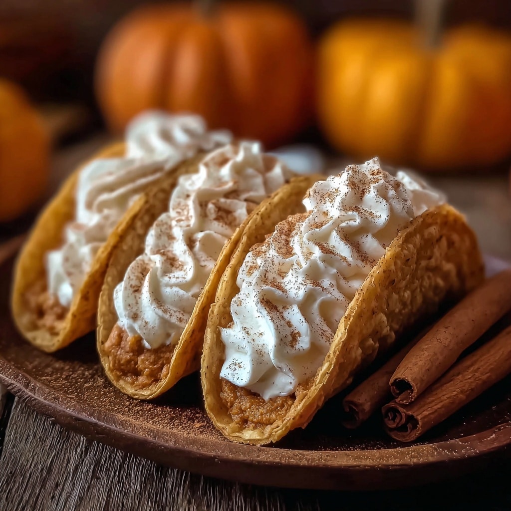 Amazing Pumpkin Pie Tacos Fall Recipe - Recipe Image