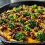 Delicious Keto Hamburger Broccoli Skillet Recipe