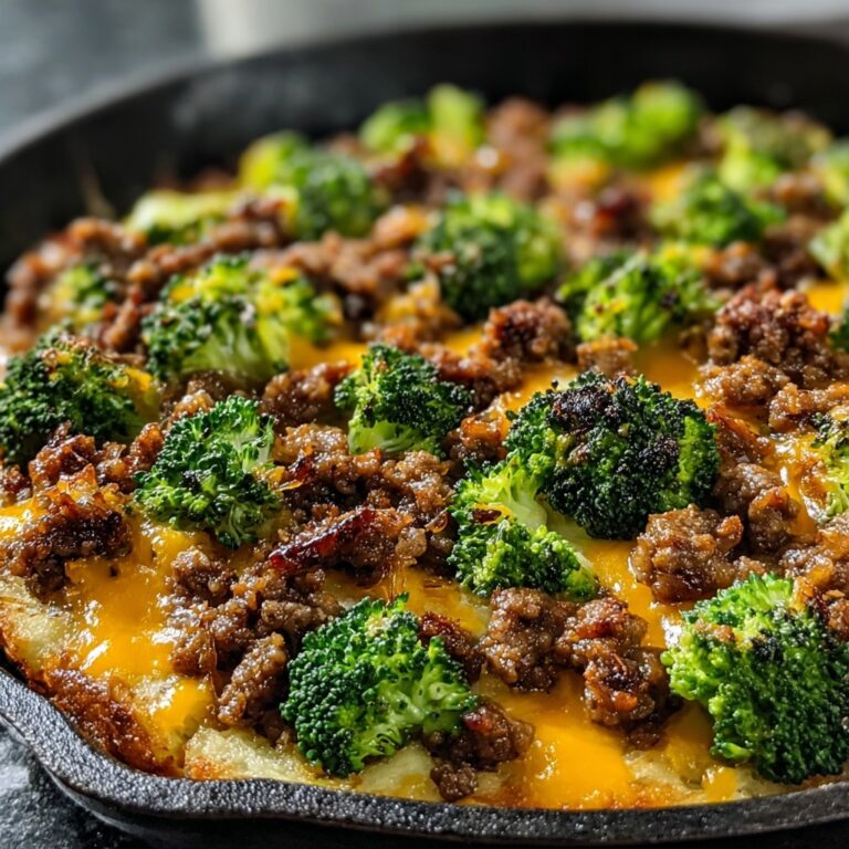 Delicious Keto Hamburger Broccoli Skillet Recipe