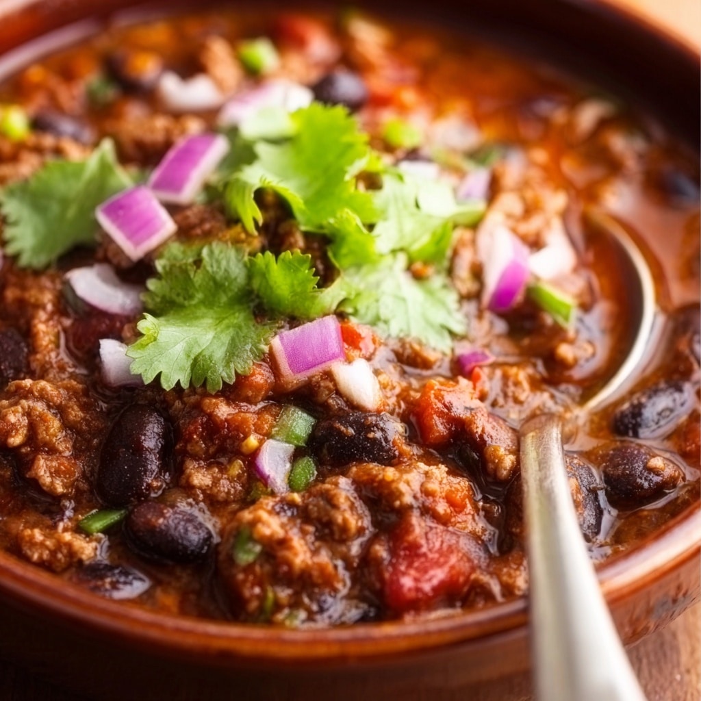 Best Ground Beef Stovetop Chili Recipe - Recipe Image