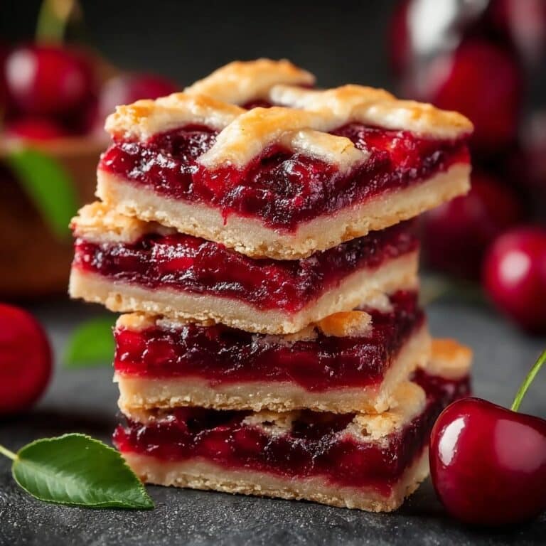 Easy Cherry Pie Bars Recipe