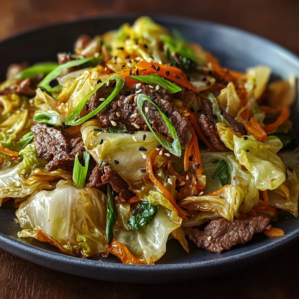 Beef and Cabbage Stir Fry Recipe - Recipe Image