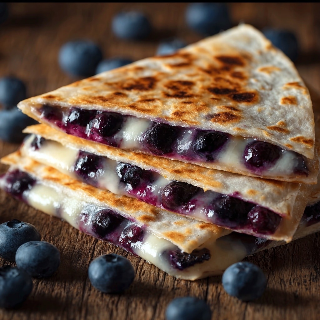 Blueberry Breakfast Quesadilla Recipe - Recipe Image
