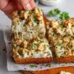 Viral Chicken Alfredo Garlic Bread Recipe