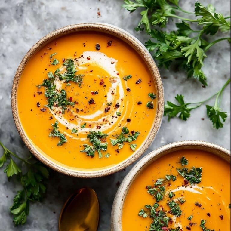 Easy Butternut Squash and Sweet Potato Soup Recipe