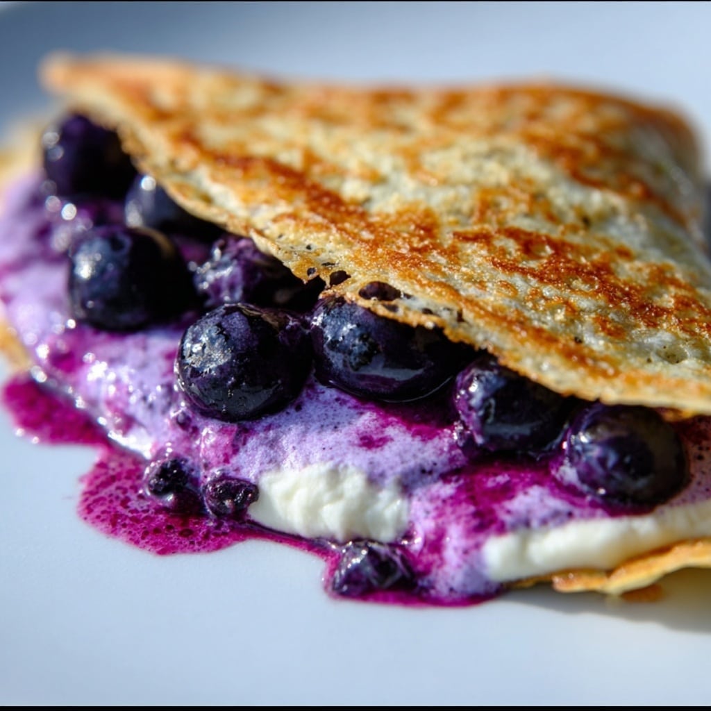 Blueberry Breakfast Quesadilla Recipe - Recipe Image
