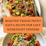 Roasted Vegetable Pesto Pasta Recipe