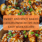 Sweet and Spicy Baked Cauliflower Recipe