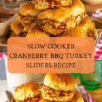 Crockpot Cranberry BBQ Turkey Sliders Recipe