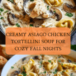 Creamy Asiago Chicken Tortellini Soup Recipe
