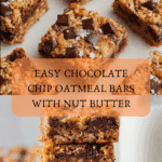 Healthy Chocolate Chip Oatmeal Bars Recipe
