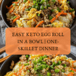 Keto Egg Roll in a Bowl Ready in One Skillet Recipe
