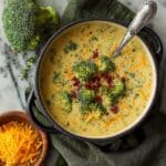 High Protein Broccoli Cheddar Soup: Creamy & Healthy Recipe