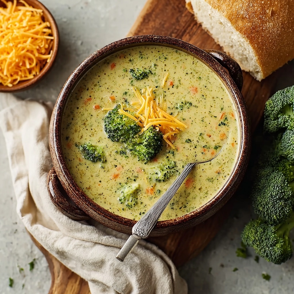High Protein Broccoli Cheddar Soup: Creamy & Healthy Recipe - Recipe Image