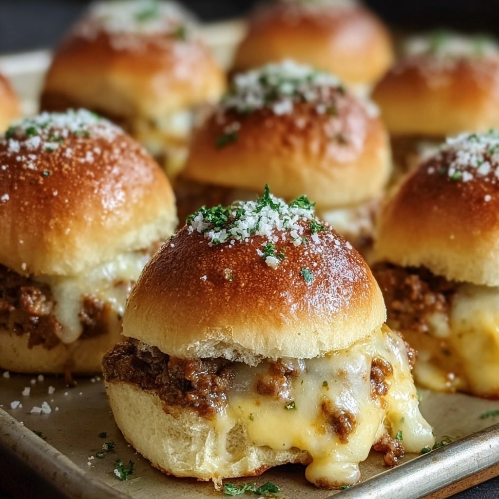 garlic parmesan cheesburger bombs Recipe - Recipe Image