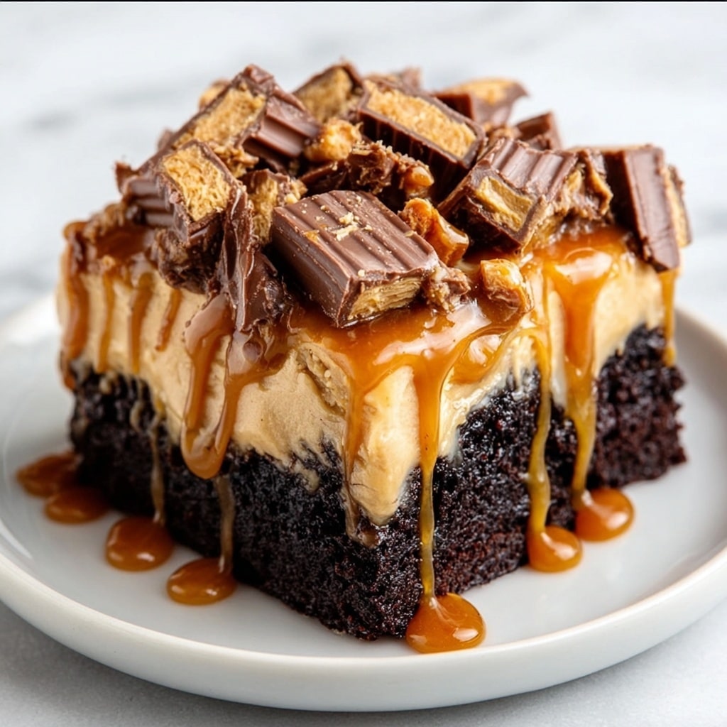 Peanut Butter Poke Cake Recipe - Recipe Image