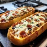 Bread Pizza Boats for Dinner Tonight! Recipe