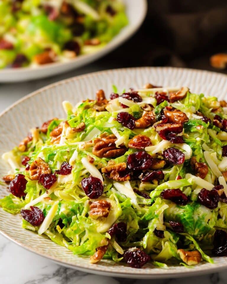 Brussels Sprout Salad in Honey Mustard Vinaigrette Recipe