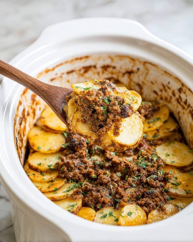 Slow Cooker Beef and Potatoes Au Gratin Recipe
