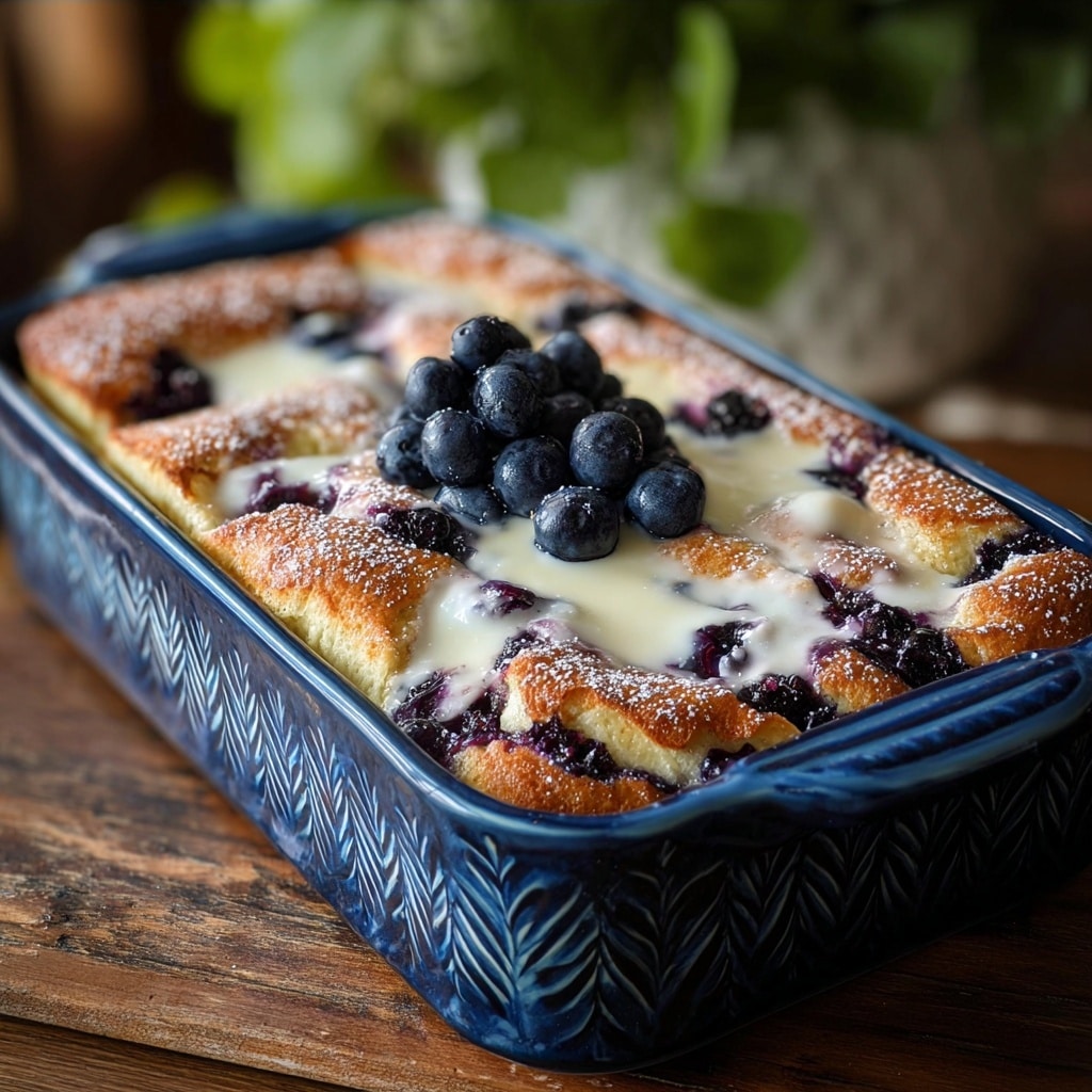 Blueberry Buttermilk Pancake Casserole Recipe - Recipe Image