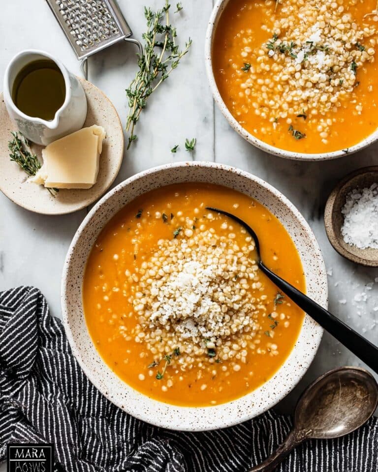 Pastina Soup with Pureed Vegetables and Lemon Recipe