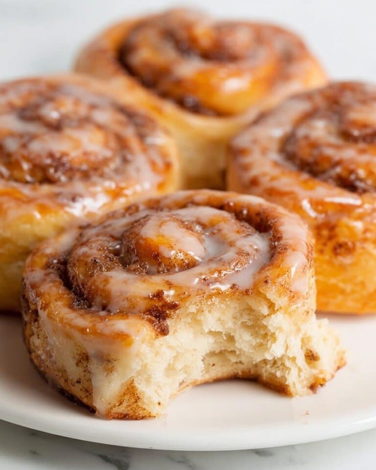 Air Fryer Cinnamon Rolls with Heavy Cream Icing Recipe