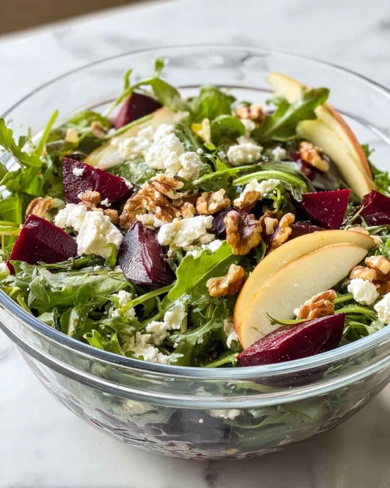 Beet and Arugula Salad with Goat Cheese Recipe