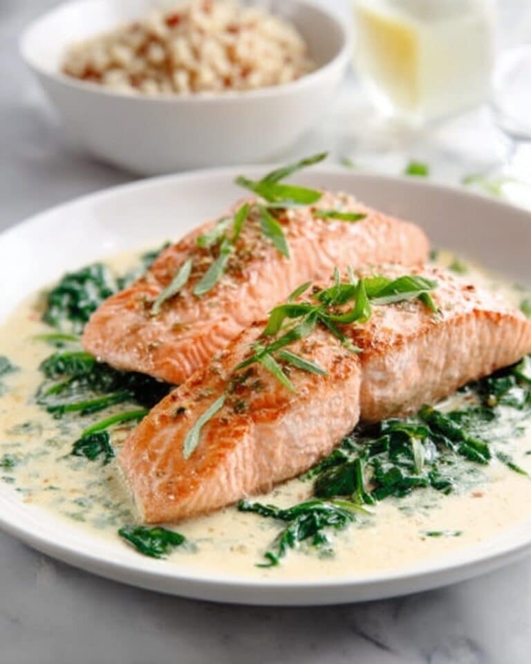 Salmon with Lemon Cream Sauce Recipe