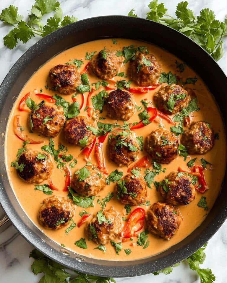 Healthy Thai Turkey Meatballs in Coconut Curry Recipe
