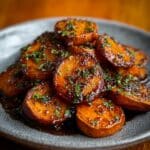 Walnut Maple Roasted Sweet Potatoes Recipe