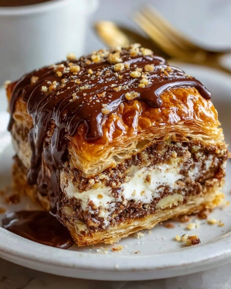Chocolate Croissant Breakfast Bake with Flaky Layers Recipe