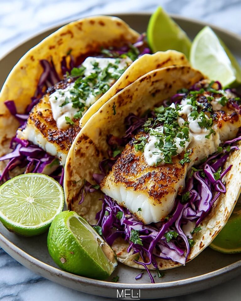 Fish Tacos with Cabbage Slaw Recipe
