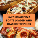 Bread Pizza Boats for Dinner Tonight! Recipe