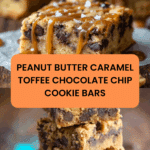 Caramel Toffee Chocolate Chip Cookie Bars Recipe