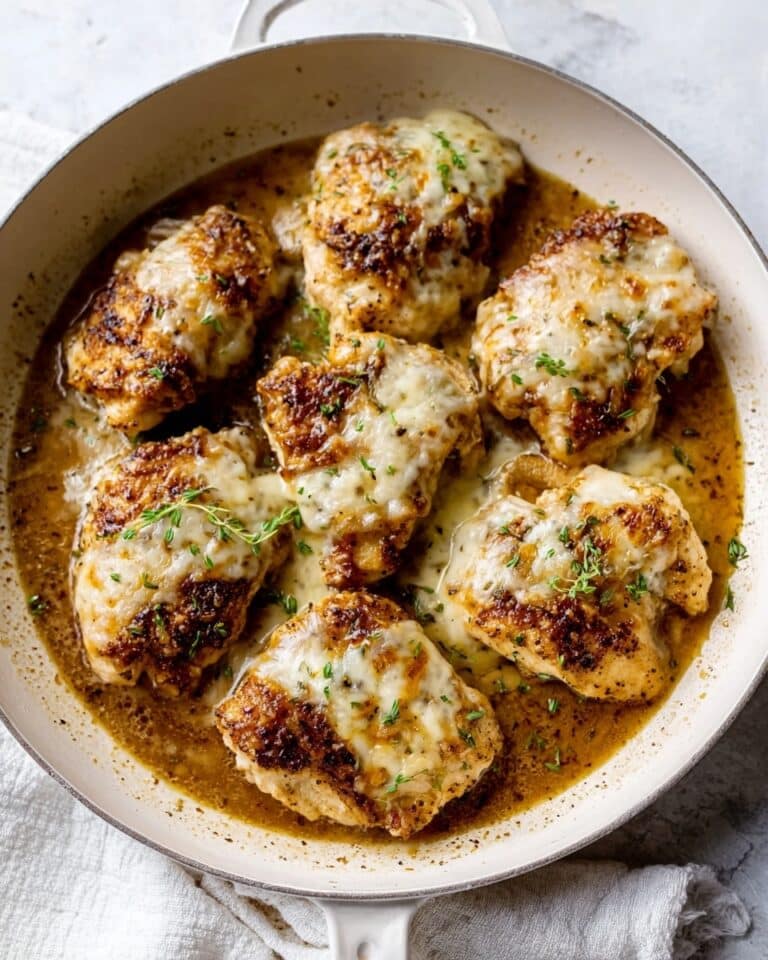 French Onion Chicken with Caramelized Onions and Melted Gruyère Recipe