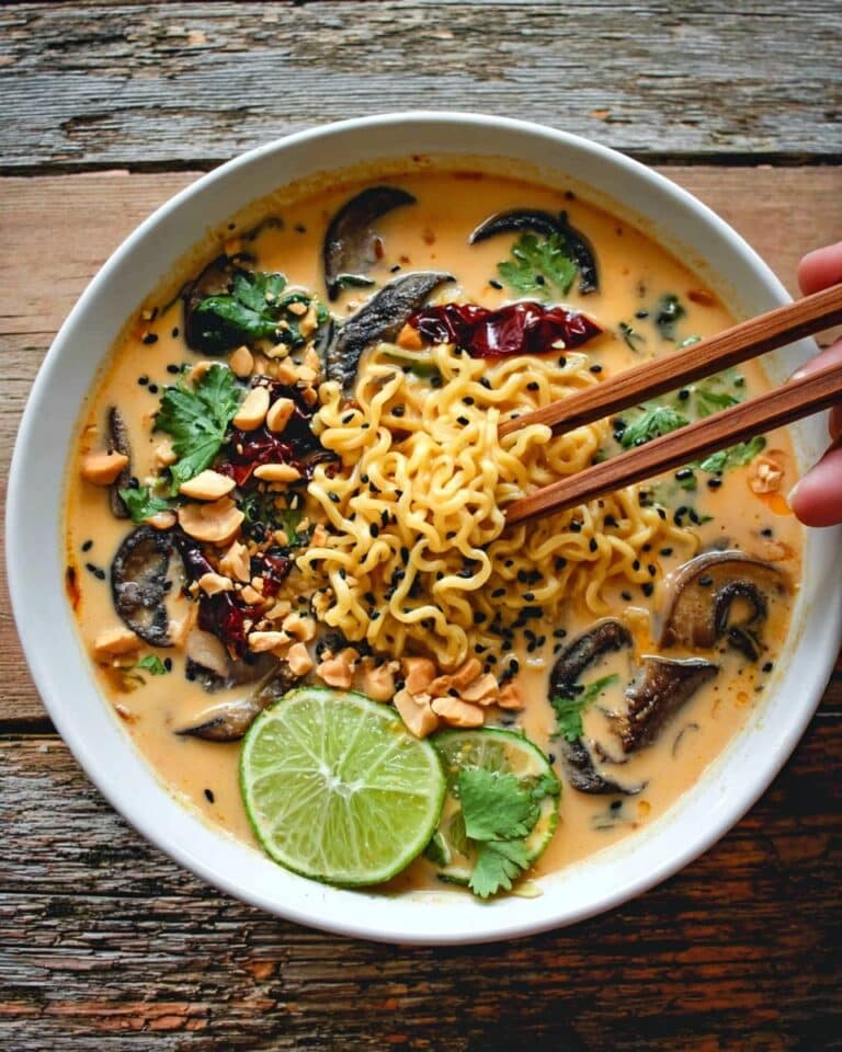 Vegan Spicy Thai Peanut Ramen Recipe