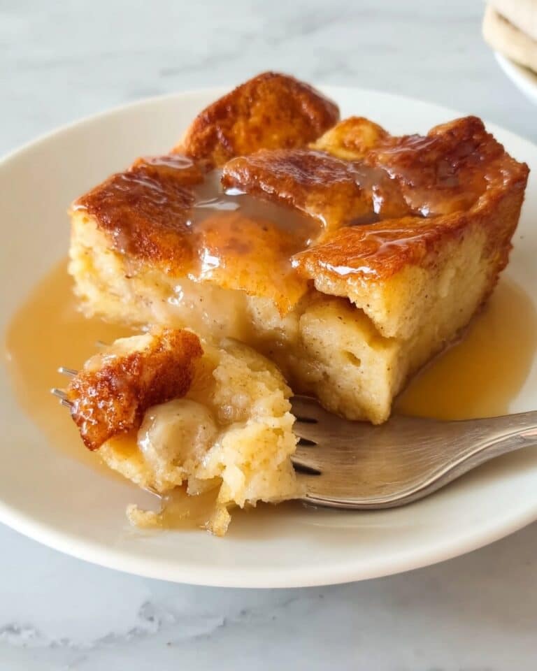 Ultimate Comfort Bread Pudding with Warm Vanilla Sauce Recipe